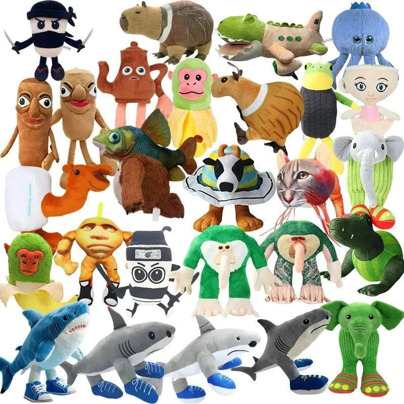 Tralalelo Tralala Plush Tungtungtung Italian Brainrot Al TralaleDoll Plush Toy Girlfriend Cute Kid Children's Birthday Gift FS nai niu