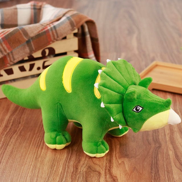 Triceraptor en peluche géante verte