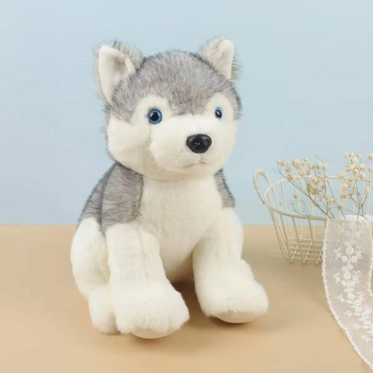 Peluche loup petit gris et doux